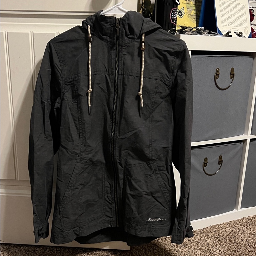 Eddie Bauer Grey Windbreaker Jacket